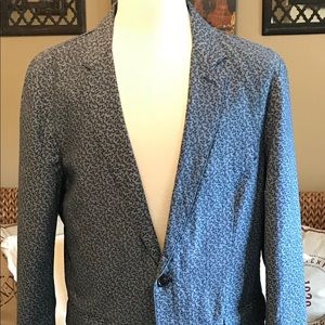 NWT! J. Crew Indigo Blazer 100% Cotton Blue Floral